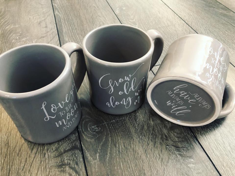 Bottoms Up Wedding Coffee Mugs Champagne Taste Bridal Home Merchandise Bottoms Up Wedding Coffee Mugs