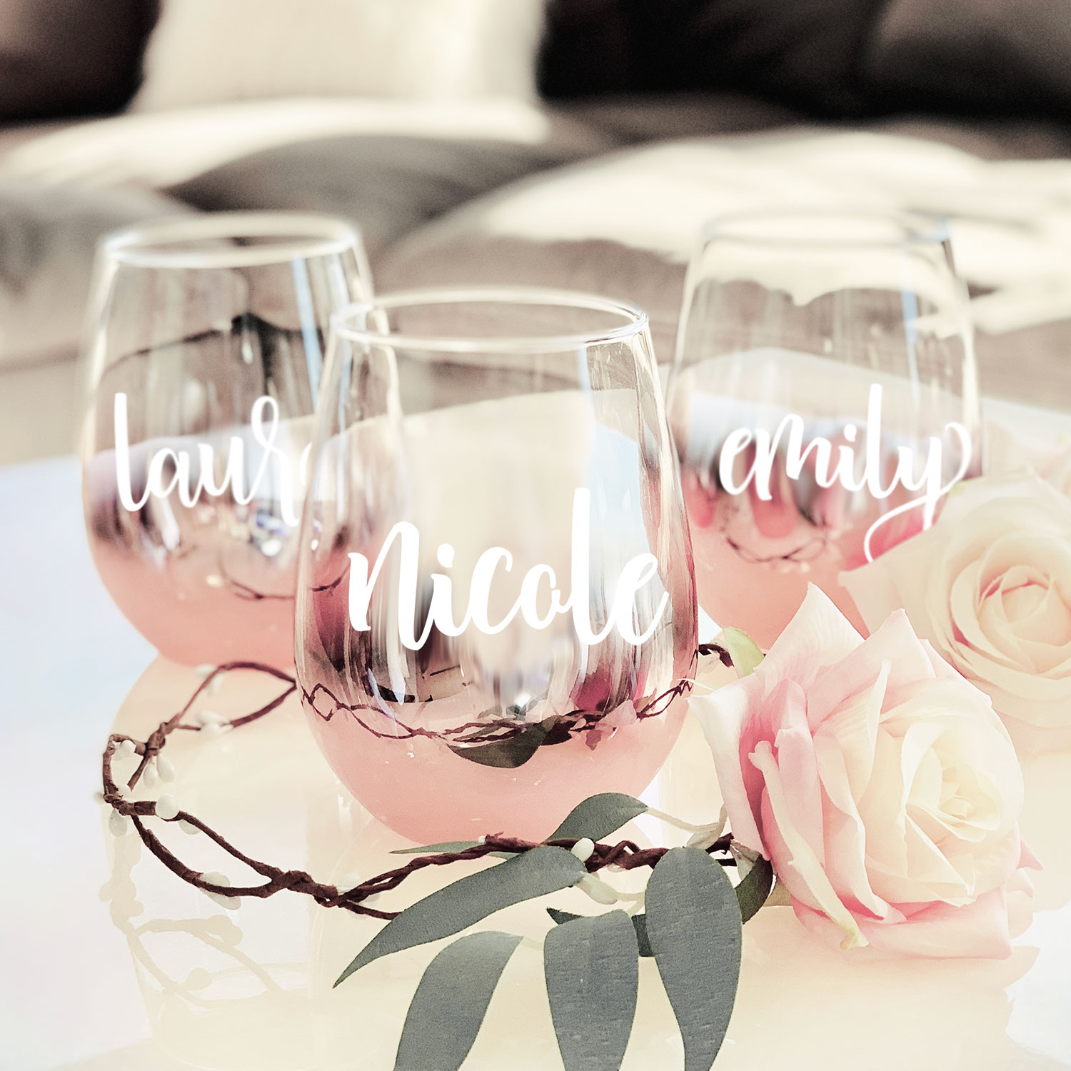 bridal party glasses