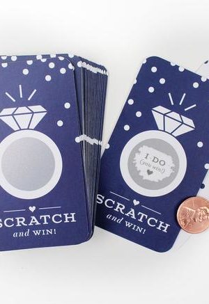 Bridal Scratch-off Game - Rose Gold Glitter – Inklings Paperie