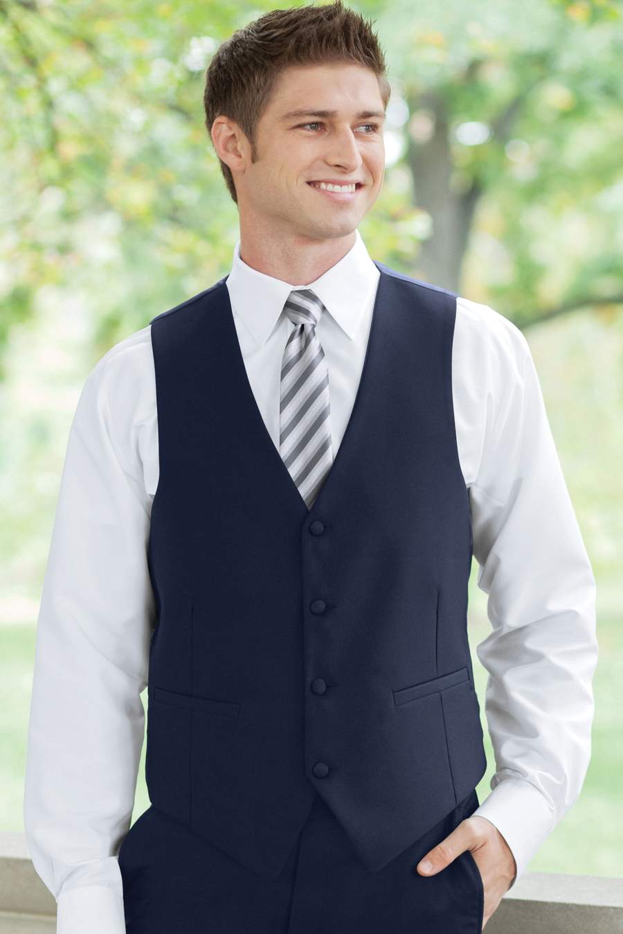 Navy Michael Kors Wedding Suit